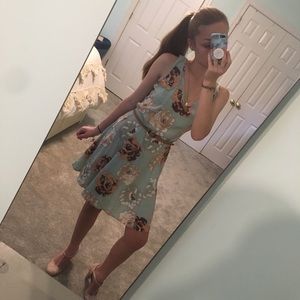 Green Floral Spring/Summer Dress